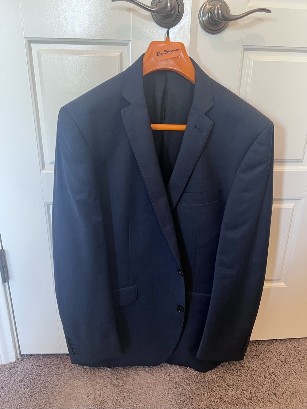 Ben Sherman Navy Blue Single-Breasted 2-piece Suit